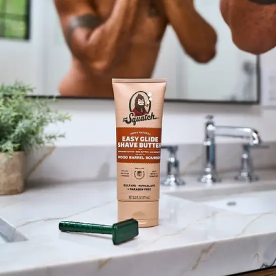 DR. SQUATCH Men's Natural Shave Butter - Wood Barrel Bourbon - 6 fl oz image {4}