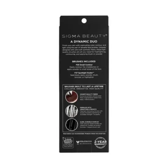 Sigma Beauty Sculpt + Glow Makeup Brush Duo - 2ct image {3}