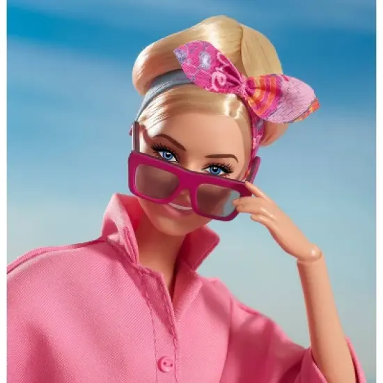 Barbie The Movie Collectible Doll Margot Robbie as Barbie in Pink Power Jumpsuit (Target Exclusive) image {2}