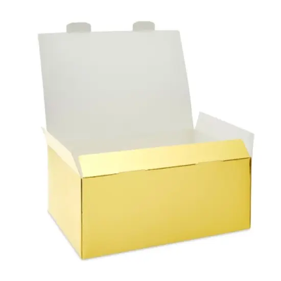Sparkle and Bash 15 Pack Gold Party Favors Treat Boxes Paper Gift Box for Wedding, Bachelorette, 9.5 x 6.5 x 4 In image {3}