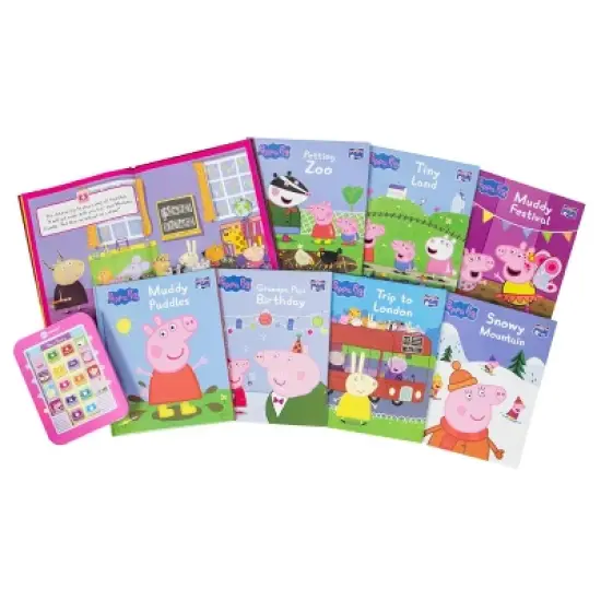 Peppa Pig Electronic Me Reader 8-Book Library and Electronic Reader Boxed Set image {1}