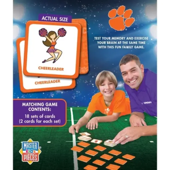 MasterPieces Officially Licensed NCAA Clemson Tigers Matching Game for Kids and Families image {3}
