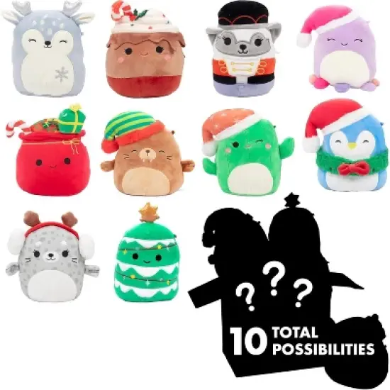 Squishmallows 5-Inch Holiday Mystery Box 5 Pk- Official Jazwares Christmas Plush- Collectible Soft Mini Stuffed Animal Toy-Gift for Kids, Girls & Boys image {4}