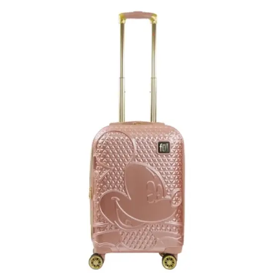 FUL Disney Textured Mickey Mouse 22in Hard Sided Rolling Luggage image {1}