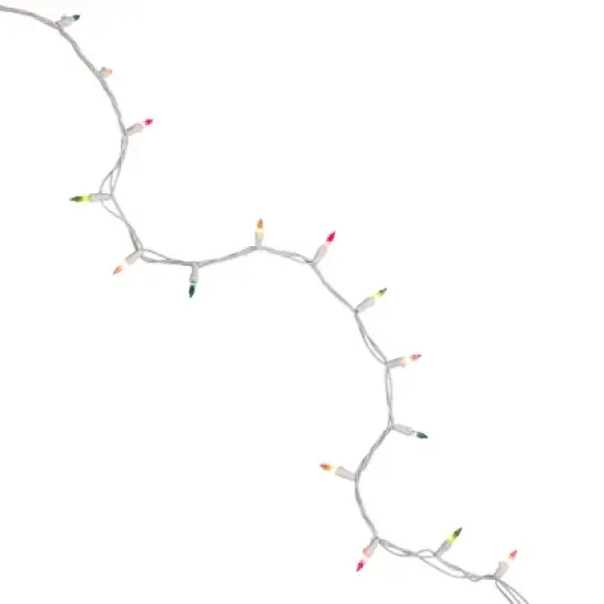 Northlight Mini Pastel Christmas Light Set - Multi-Color - 7' White Wire - 35ct image {3}