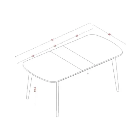 Astrid Mid-Century Drop Leaf Dining Table - Threshold&trade; image {5}