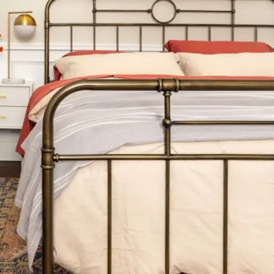 Raven Industrial Vintage Metal Pipe Bed - Saracina Home image {9}