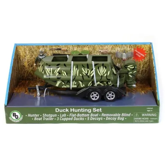 Big Country Toys 1/20 Duck Hunting Set with Boat, Hunter, Dog & Decoys 434 image {1}
