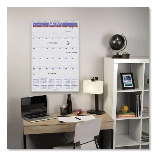 Monthly Wall Calendar with Ruled Daily Blocks, 20 x 30, White Sheets, 12-Month (Jan to Dec): 2026 image {3}