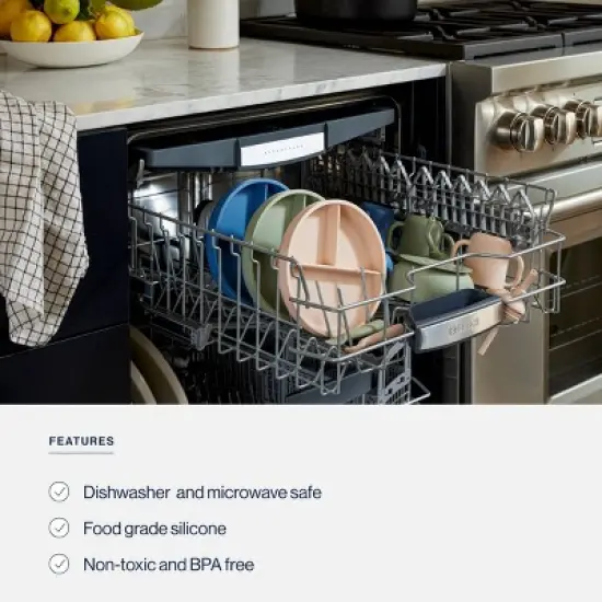 Lalo 4pc Silicone Starting Solids Set - Sage image {5}