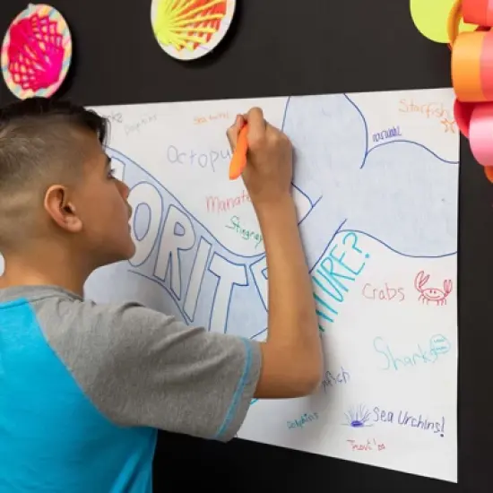 Prang&reg; Art & Easel Roll, White, 18" x 50', 1 Roll image {3}