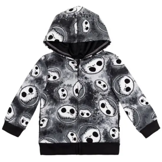 Disney Nightmare Before Christmas Jack Skellington Fleece Zip Up Hoodie Toddler  image {8}