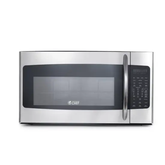 Commercial Chef 1.7 Cu. Ft. Over-The-Range Convection Microwave Oven, 10 Power Levels, Air Fryer, 300 CFM Hood Fan, Touch Controls, Stainless Steel image {1}