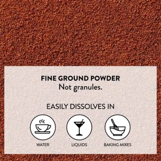 DeLallo Instant Espresso Powder, 1.94 Ounce Jar, 3 Pack, For Baking and Drinks,100% Dark Roast Coffee, Naturally Caffeinated, Non GMO image {2}