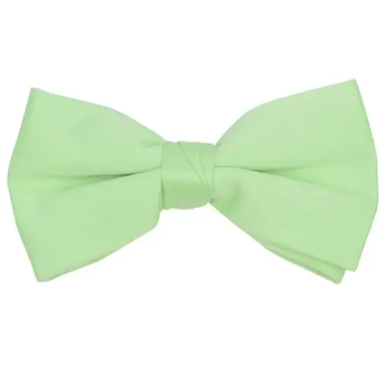 Men's Pre-tied Clip On Bow Tie - Formal Tuxedo Solid Color image {22}
