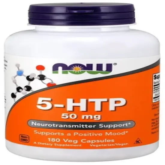 5-HTP 50 mg by Now Foods  -  180 VegCap image {2}
