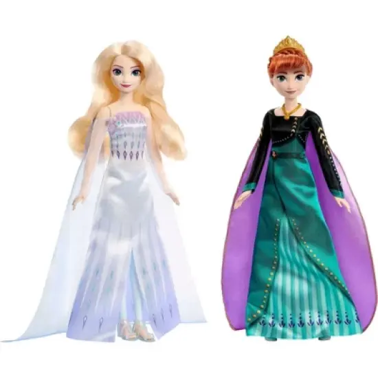 Disney Frozen Queen Anna & Elsa the Snow Queen Fashion Doll 2pk image {1}