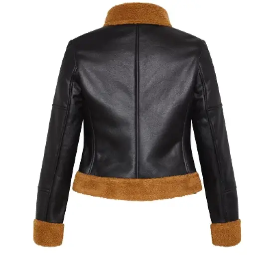 Women's Plus Size Meredith Jacket - black caramel | CITY CHIC image {5}