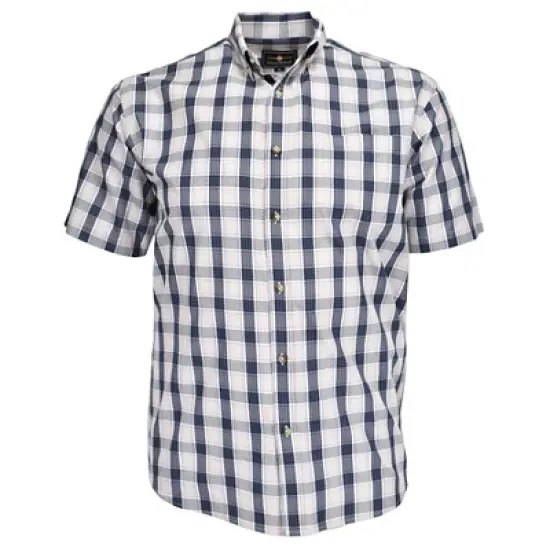 Falcon Bay Men's Short Sleeve Button Down Check Sport Shirt image {3}