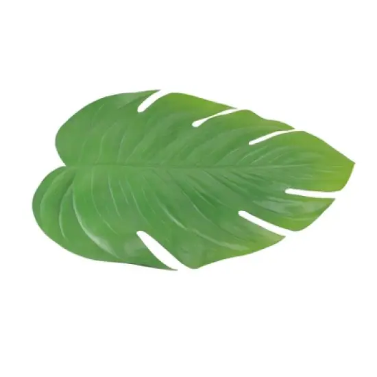 Allstate Floral 18" Over Sized Artificial Monstera Plant Place Mat - Green image {1}