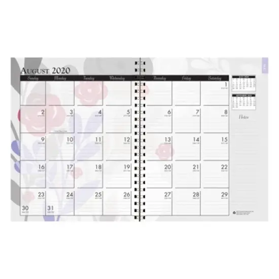 House of Doolittle&reg; Monthly and Weekly Academic Calendar Planner, Wild Flower, July-August, 7" x 9" image {1}