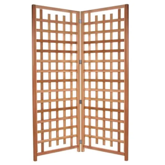 All Things Cedar 2-Piece" Outdoor Single Trellis Handcrafted for Climbing Plants with Snug-Fitting Parts and Sanded Finish for Patio Privacy Screens image {6}