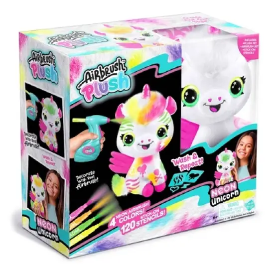 Canal Toys Airbrush Plush: Washable Art Markers for Kids, Medium Point, Yellow, Pink, Green, Ages 6+ image {3}