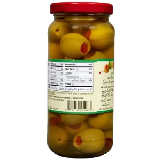 Mezzetta Super Colossal Spanish Queen Pimento Stuffed Olives - 10oz image {2}
