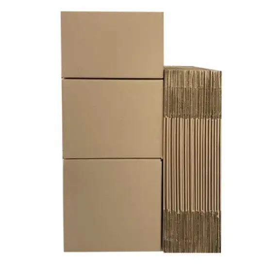 UOFFICE Pack of 25 Multi-Depth Corrugated Shipping Boxes 12" x 12" x 12" image {7}