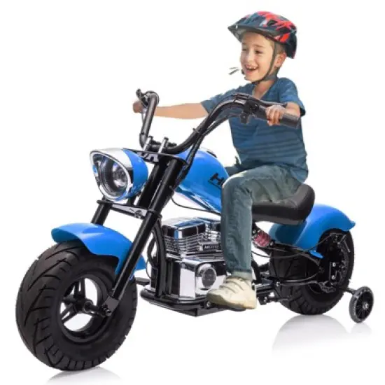 Kids Electric Off-Road Dirt Bike,36V Motorcycle with Top Speed of 16.5 Mph, Spring Suspension, Led Lights, Music Player, for Teens image {8}