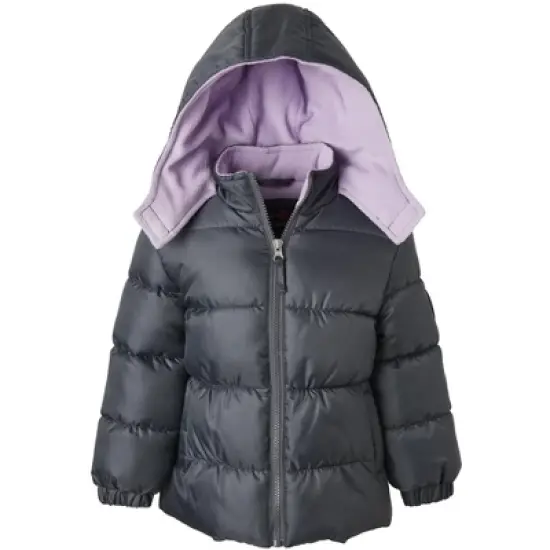 Pink Platinum Big Girl Classic Ripstop Puffer Jacket image {1}