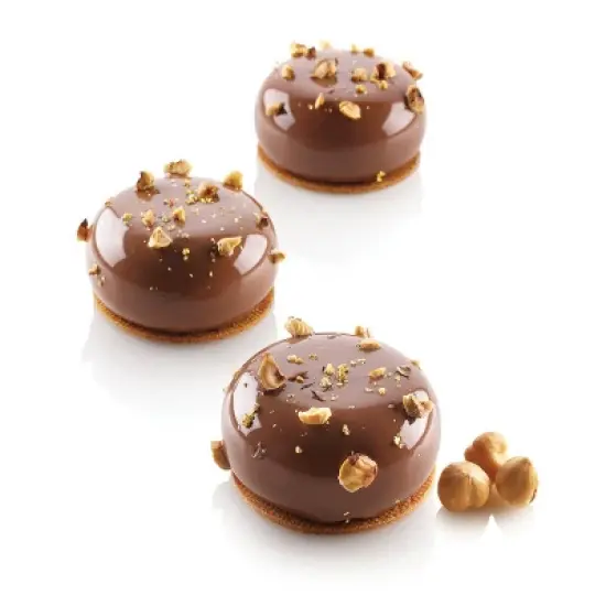 Silikomart Flexible Silicone Mold, "Stone" 2.9 Oz, 8 Cavities image {2}