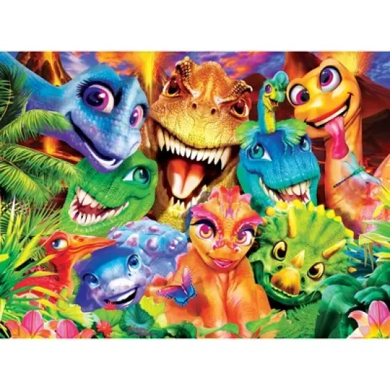 MasterPieces 200 Piece Jigsaw Puzzle for Kids - Dinosaur Chums - 14"x19" image {2}