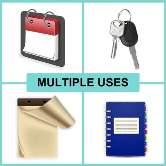 Unique Bargains Office Book Binder Rings Silver Tone 20Pcs image {4}