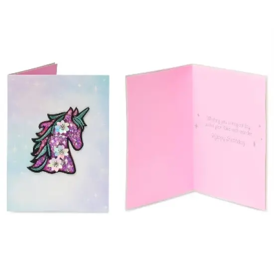 4ct Birthday Cards Rainbow Unicorn - PAPYRUS image {2}