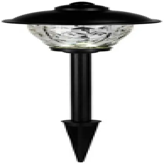 John Timberland Concord Black 18" High LED Landscape path Lights Set of 2 image {3}