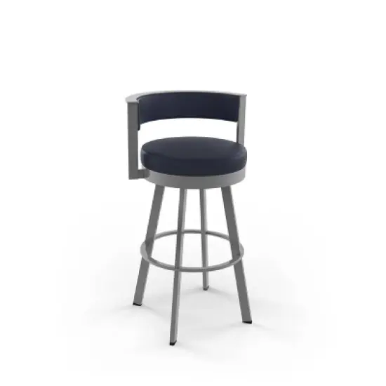 26" Browser Swivel Counter Height Barstool with Upholstered Seat - Amisco image {11}