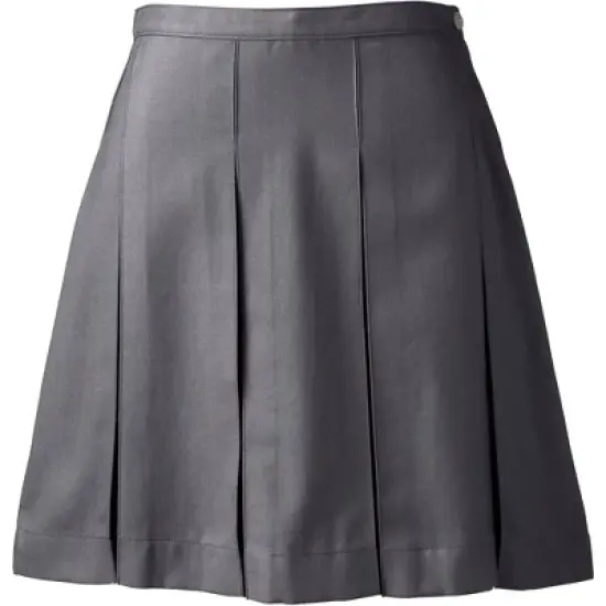 Lands' End Lands' End School Uniform Women's Solid Box Pleat Skirt Above Knee image {5}
