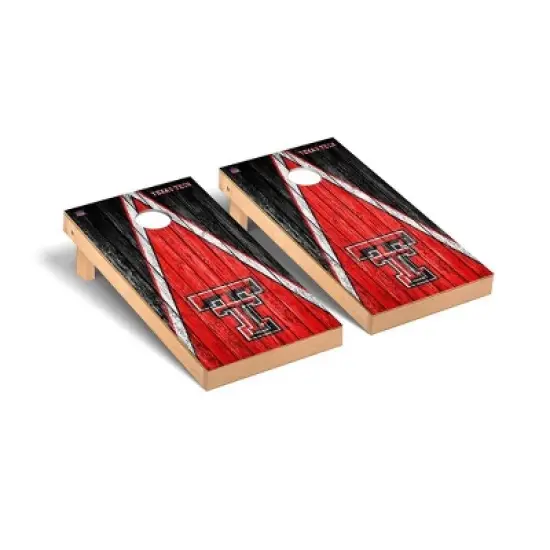 NCAA Texas Tech Red Raiders Premium Cornhole Board Triangle Weathered Version image {1}