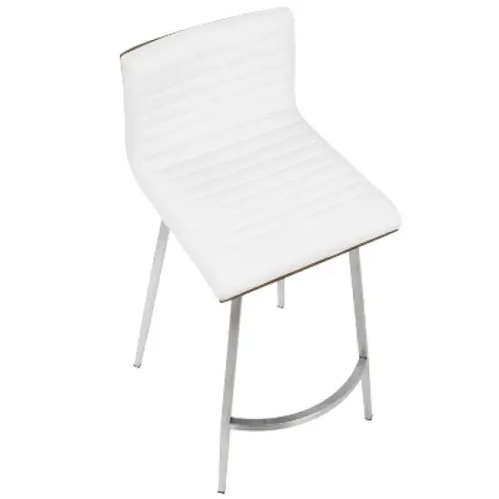 Set of 2 Mason Contemporary Swivel Counter Height Barstools - Lumisource image {6}