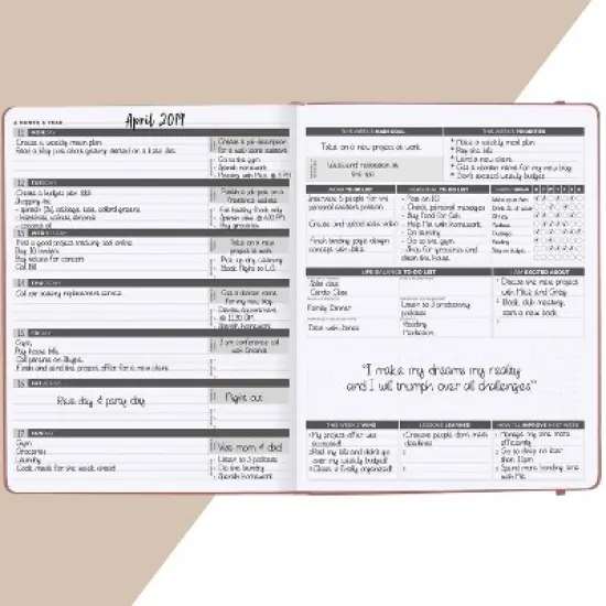 Undated Planner PRO Weekly 8.5"x11" Rose Gold - Clever Fox image {2}