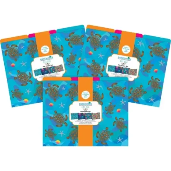 Barker Creek Kai Ola 14pt Letter-Size File Folders: Multicolored Paper, Top Tab, 50 Sheet Capacity, 36 Set image {2}