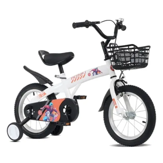NAYSAYE Bicycle 18 Inch Kids Bike with Training Wheels Adjustable Saddle for Neighborhood Rides, 43.3"*20.3"*28.9" image {7}