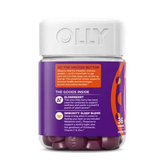 OLLY Immunity Sleep Gummies - Elderberry - 36ct image {5}