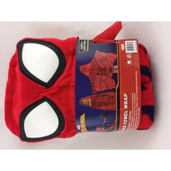Marvel Spider-Man Hooded Bath Towel Red image {2}