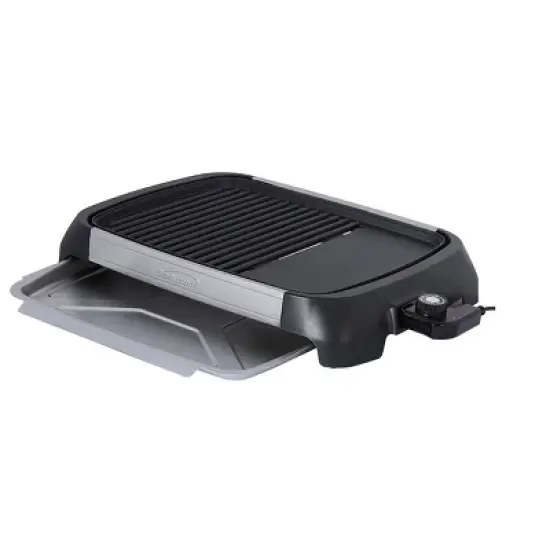 Brentwood Select TS-641 1200 Watt Electric Indoor Grill & Griddle in Stainless Steel image {7}