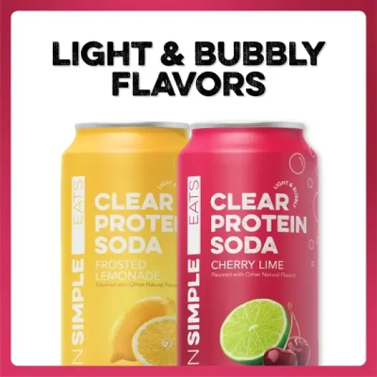 Clean Simple Eats Clear Protein Soda Cherry Lime Cans - 4pk/16 fl oz image {4}