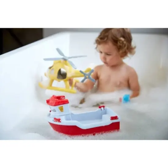 Green Toys Rescue Boat & Helicopter image {10}