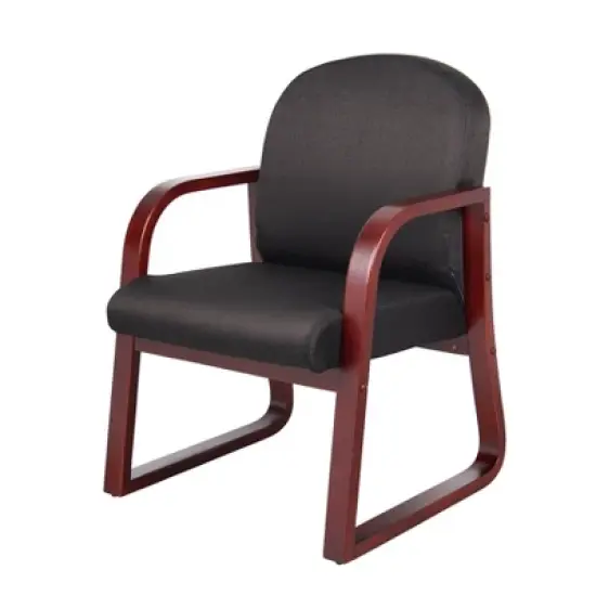 Mahogany Reception Chair - Boss Office Products image {1}