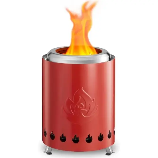 ZAFRO Tabletop Fire Pit 6.7"*7.3&iexcl;&deg; with Stand, Smokeless Firepit Outdoor, 304 Stainless Steel Small Table Top Stove Fueled By Pellets Or Wood image {7}